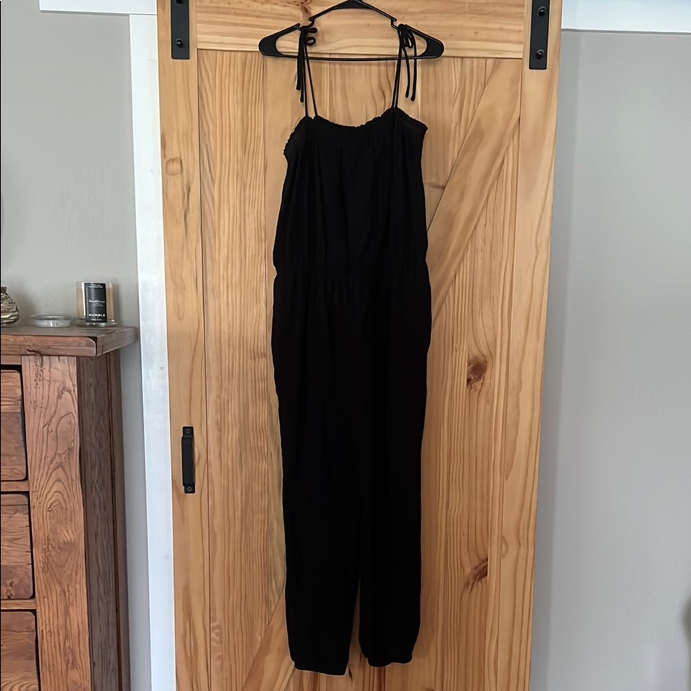 Z Supply Black Spaghetti Strap Jumpsuit